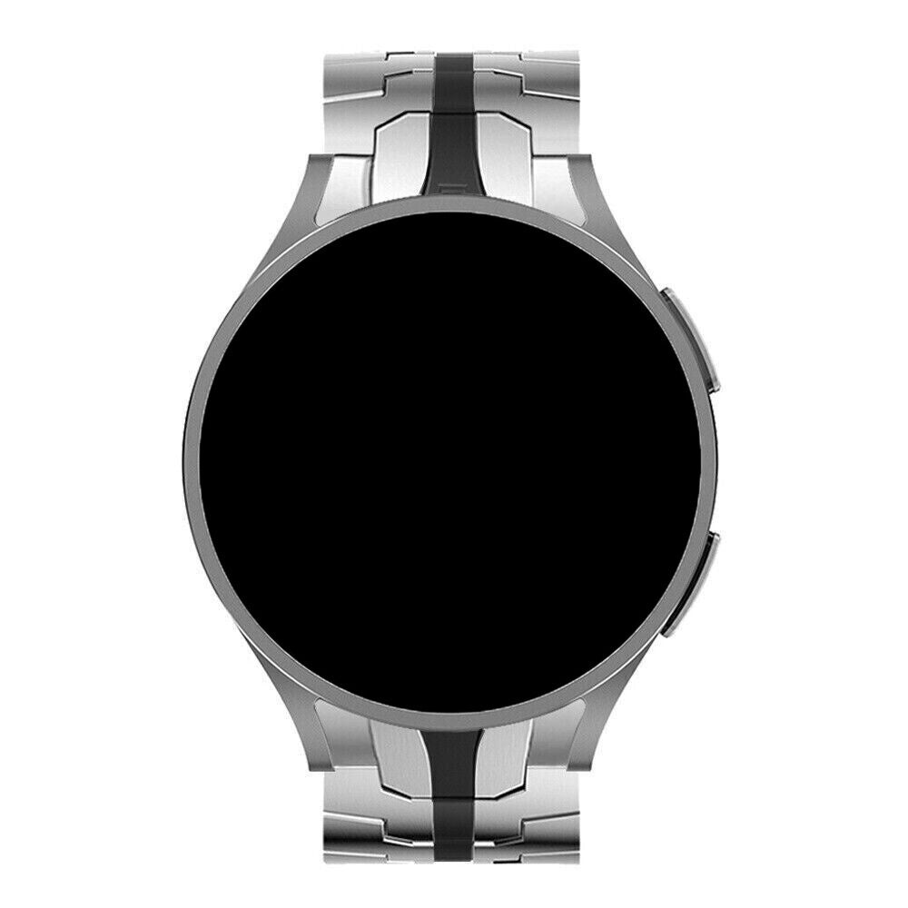 Stainless Steel Strap For Samsung Galaxy Watch 6 Classic 47mm Silver And Black