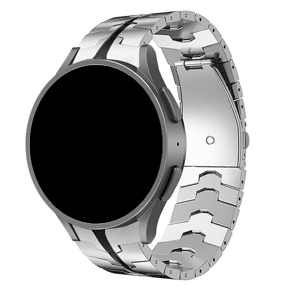 Stainless Steel Strap For Samsung Galaxy Watch 6 Classic 47mm Silver And Black