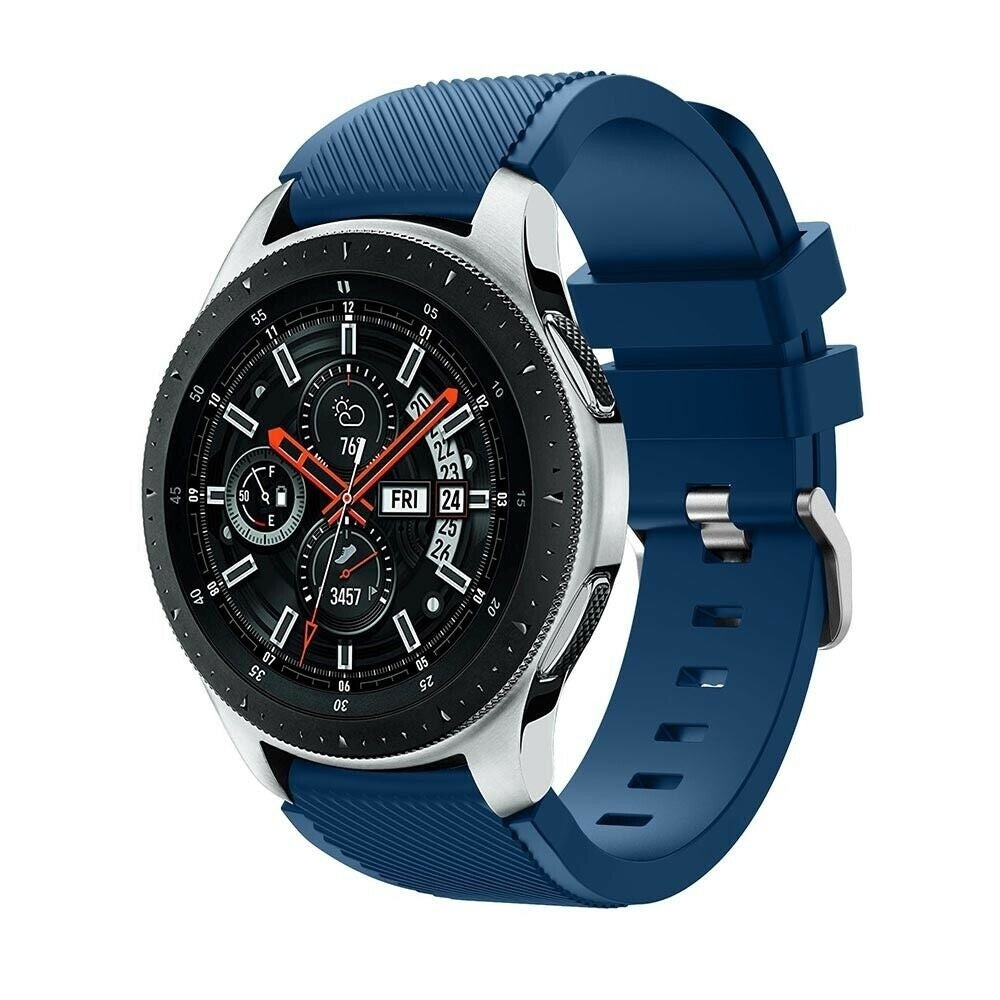Dark Blue Silicone Band For Samsung Galaxy Watch 46mm