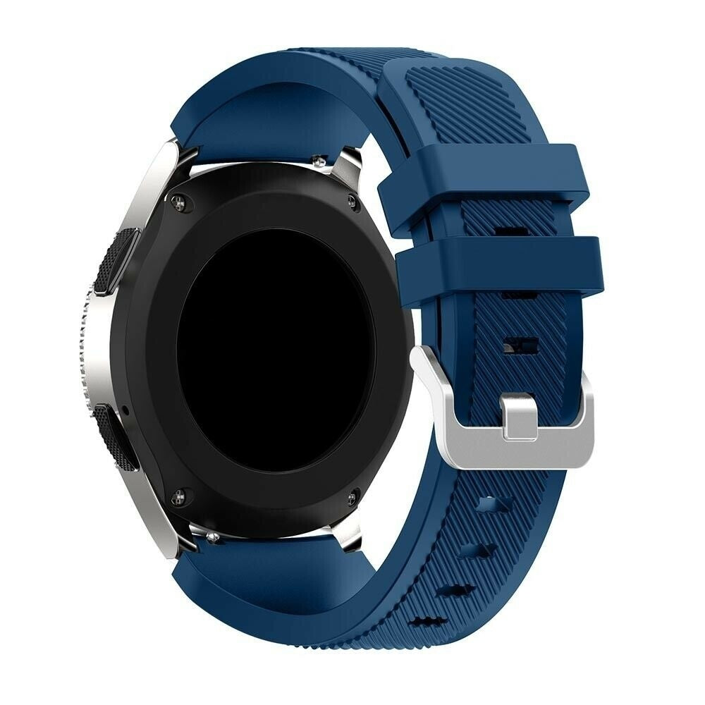 Dark Blue Silicone Band For Samsung Galaxy Watch 46mm