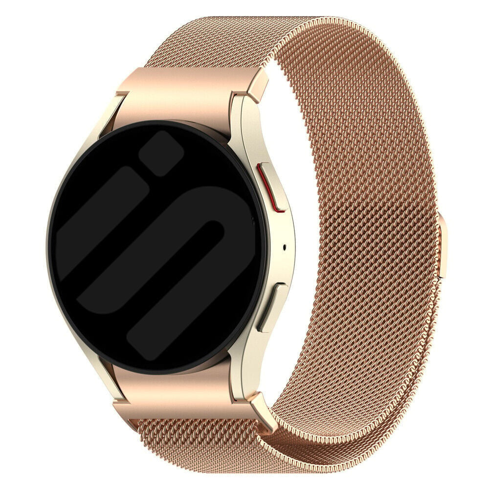 Samsung Galaxy Watch 7 40mm Rose Gold Milanese Strap One Push