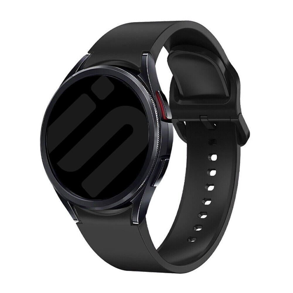 Black Silicone Band For Samsung Galaxy Watch 7 40mm