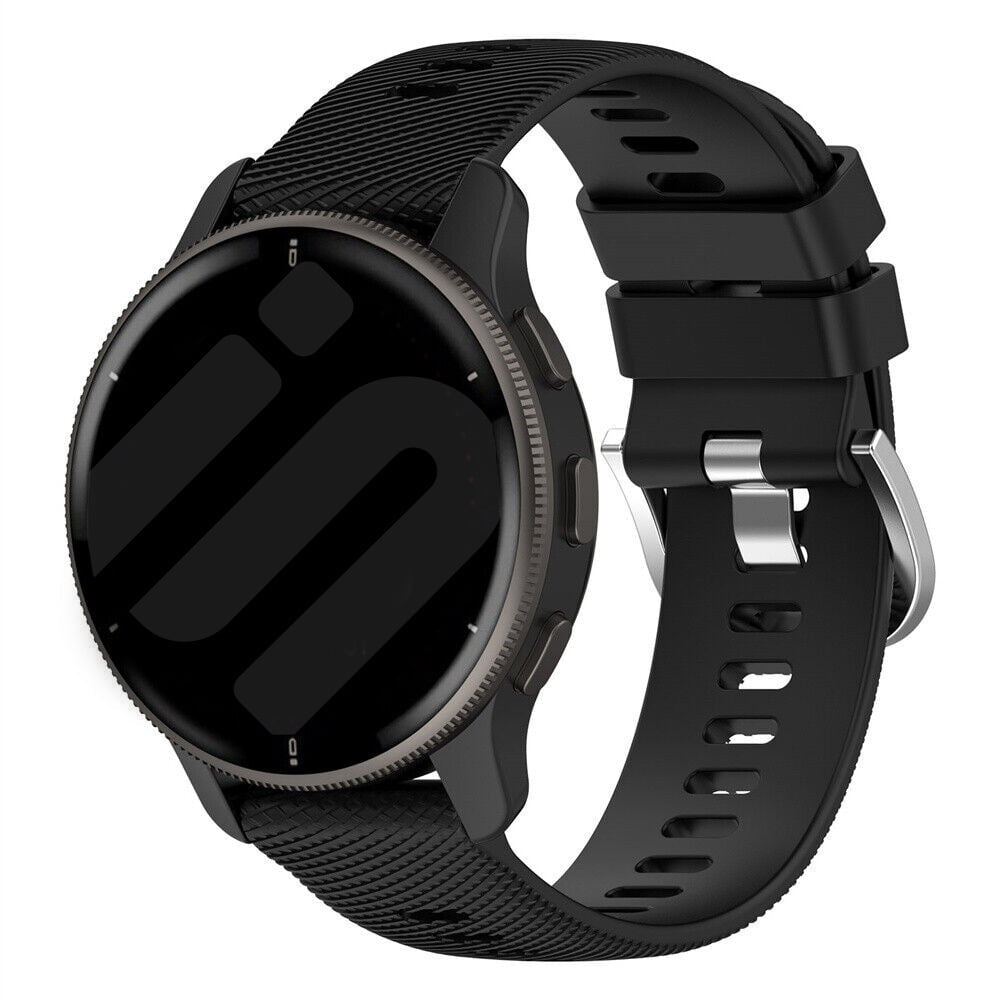 Garmin Vivoactive 4 Black Silicone Replacement Watch Band
