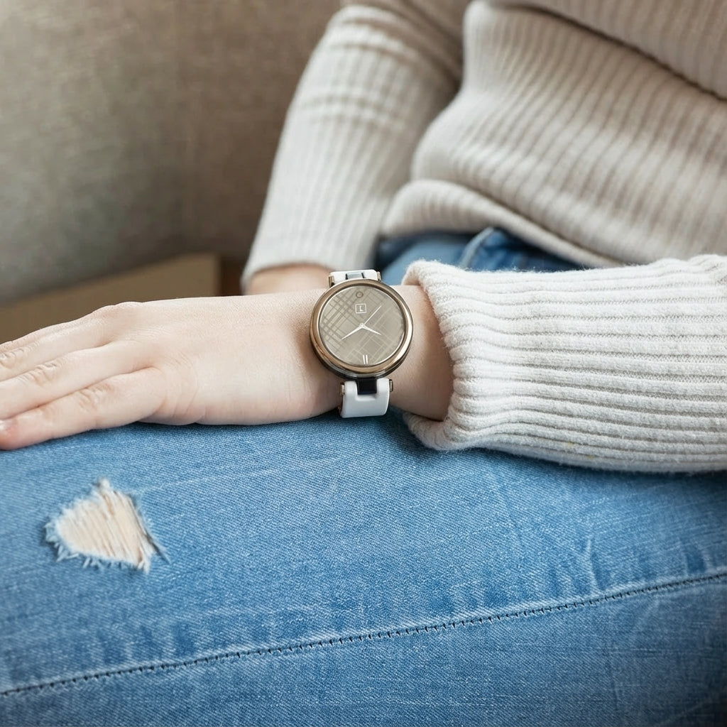 Garmin Lily Strap In White Silicone For Lily Watch