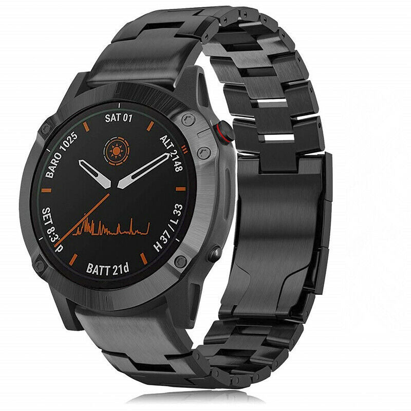 Garmin Fenix 5 Plus And Fenix 6 Pro Black Titanium Bracelet