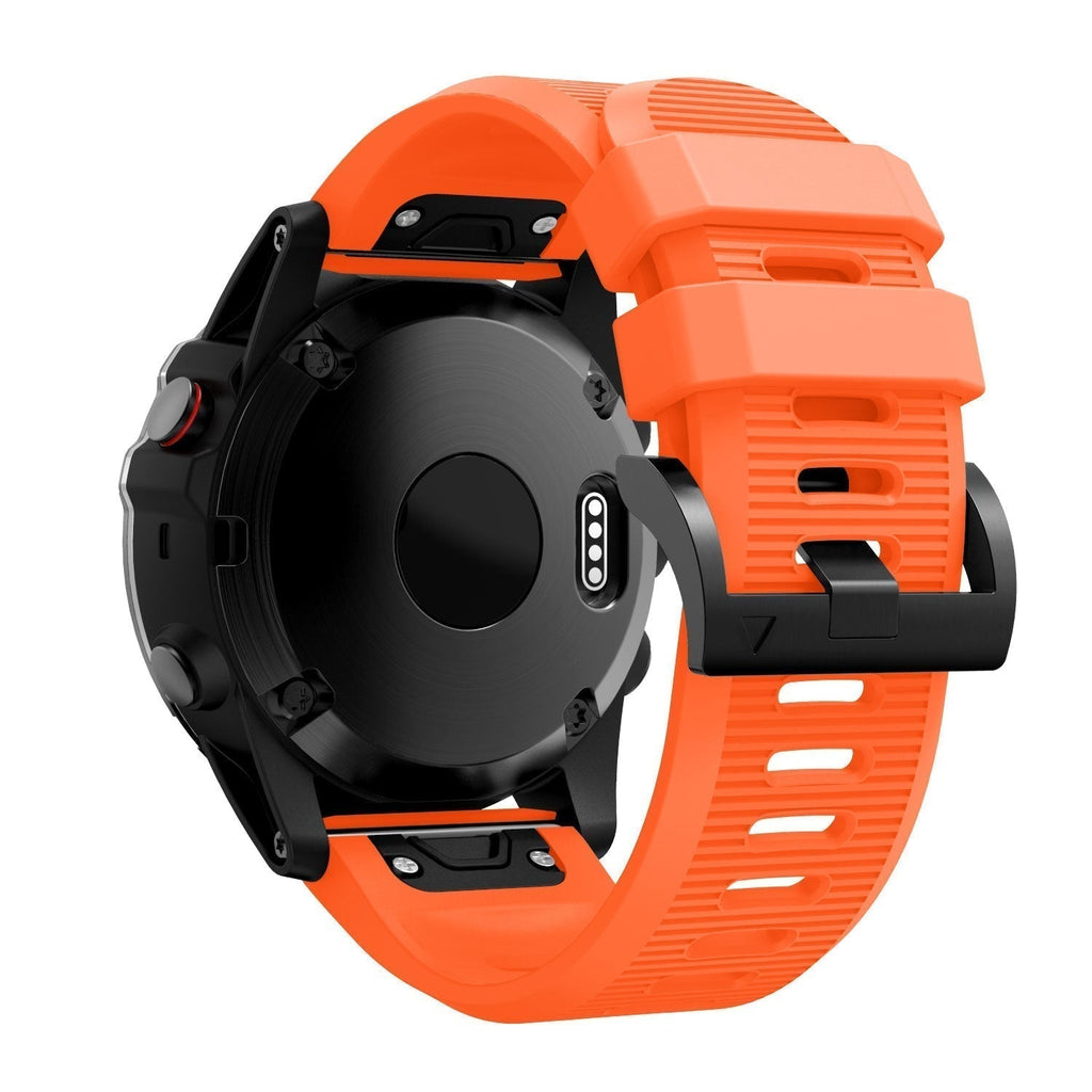 Garmin Fenix 5x And 6x Orange Silicone Watch Strap