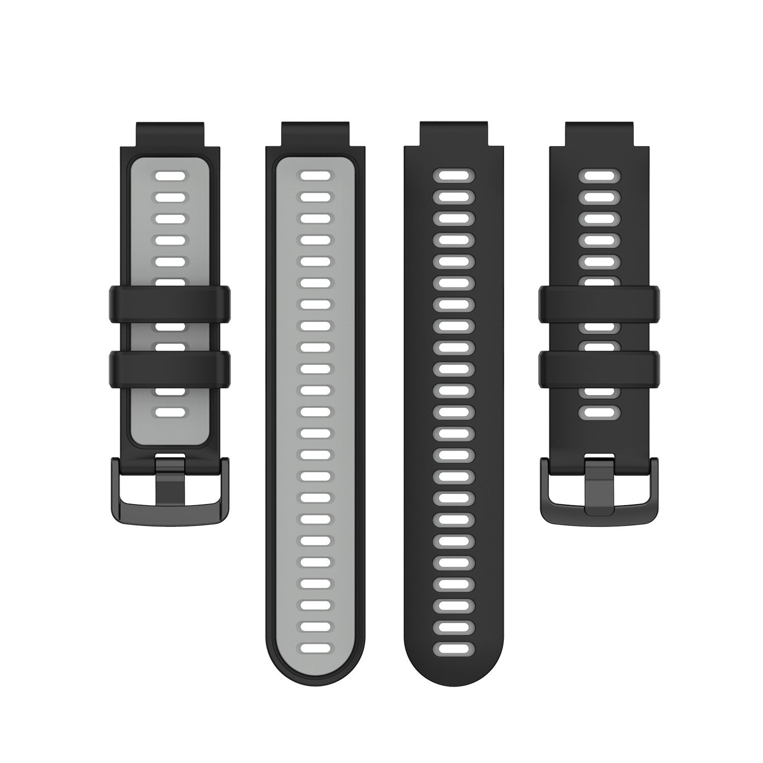 Black Gray Sport Strap For Garmin Forerunner 735XT