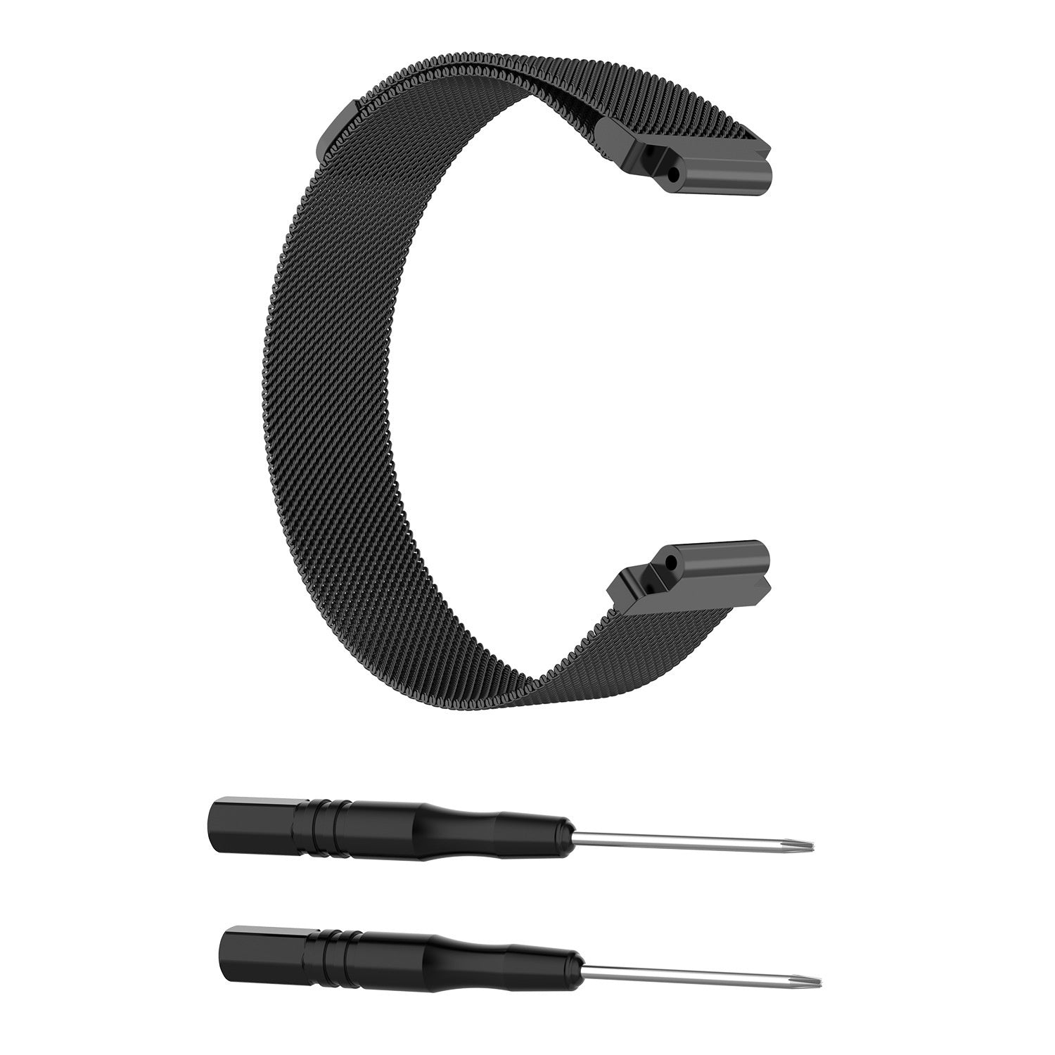 Garmin Forerunner 735XT Milanese Watch Strap In Black