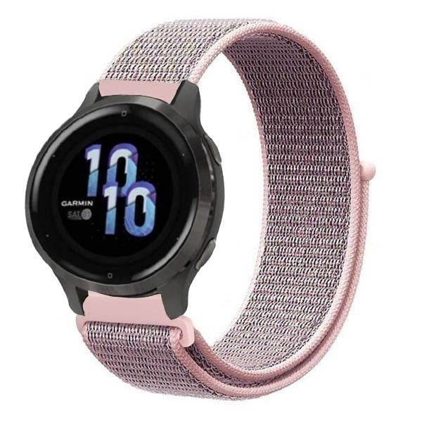 Garmin Venu 2S Nylon Strap Pink And Grey Replacement Band