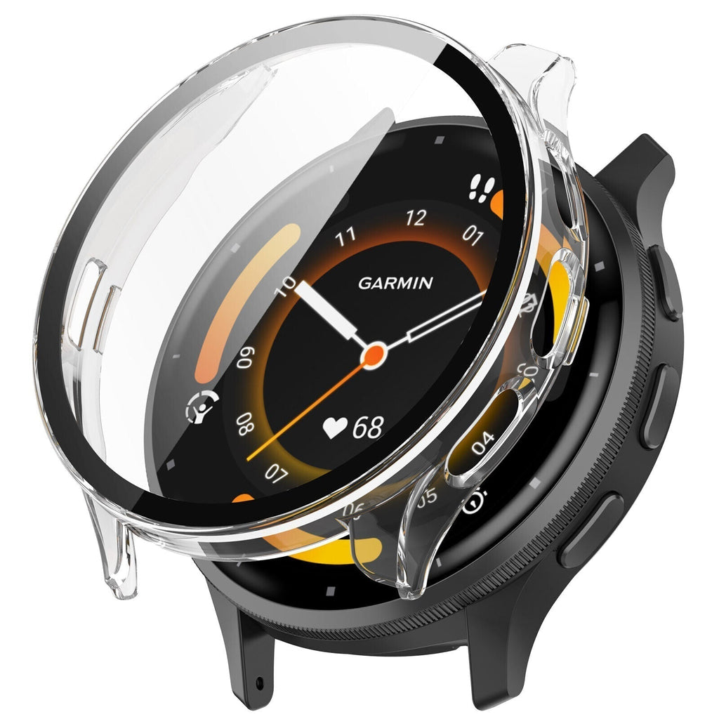 Garmin Venu 3s Transparent Glass Protective Case For Smartwatch