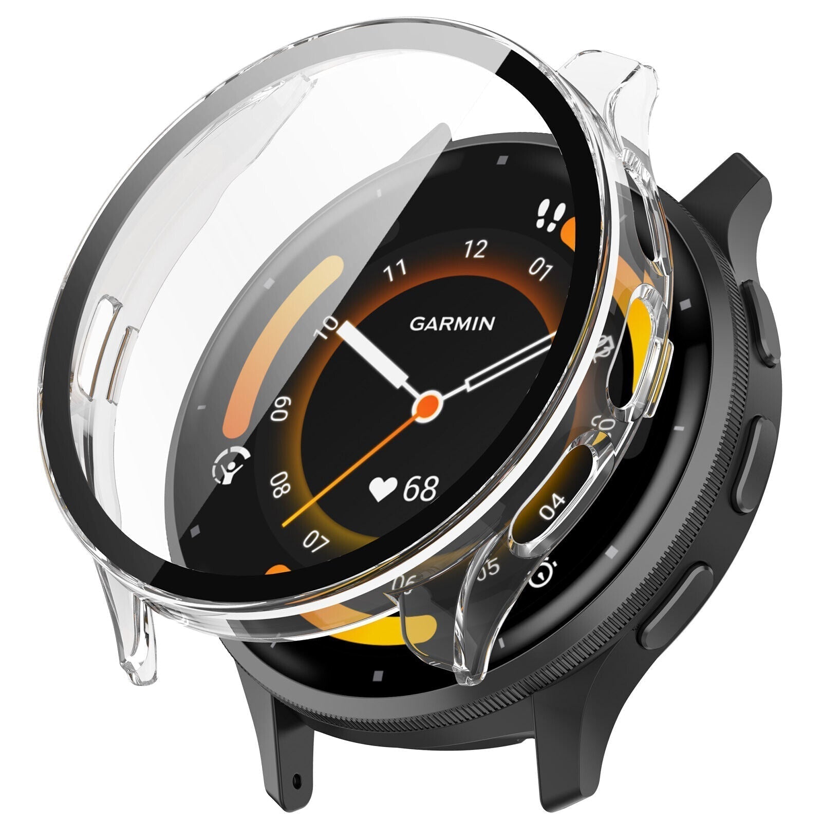 Garmin Venu 3s Transparent Glass Protective Case For Smartwatch