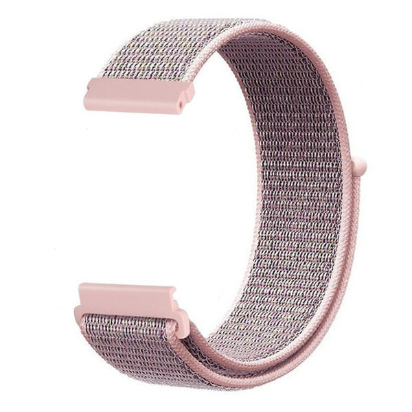 Garmin Vivoactive 4S Nylon Strap In Pink And Grey Colorway
