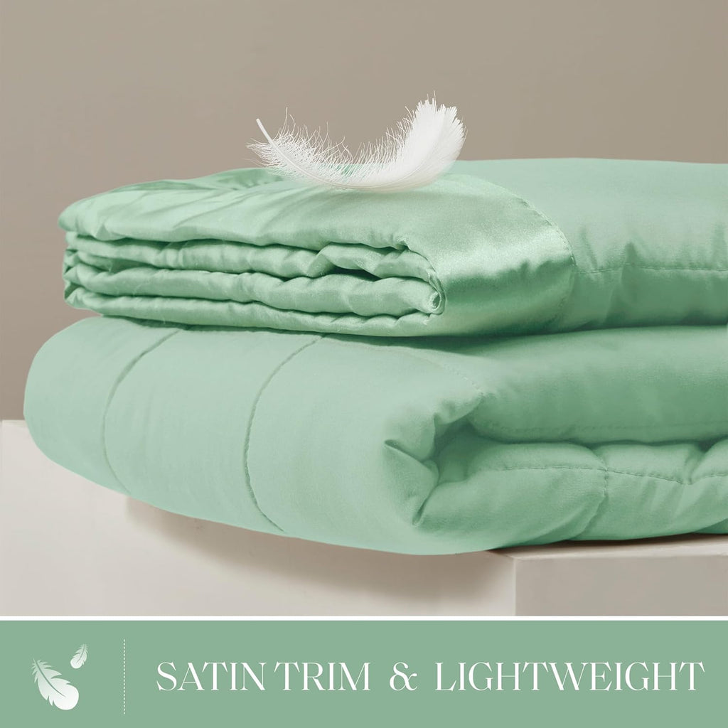 Windom Collection Lightweight Soft Blanket With Satin Trim