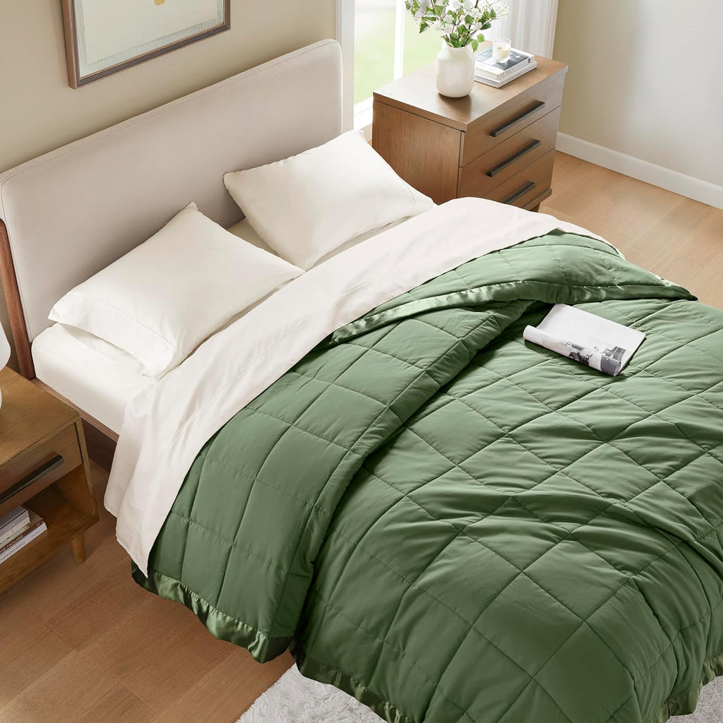 Windom Collection Lightweight Soft Blanket With Satin Trim