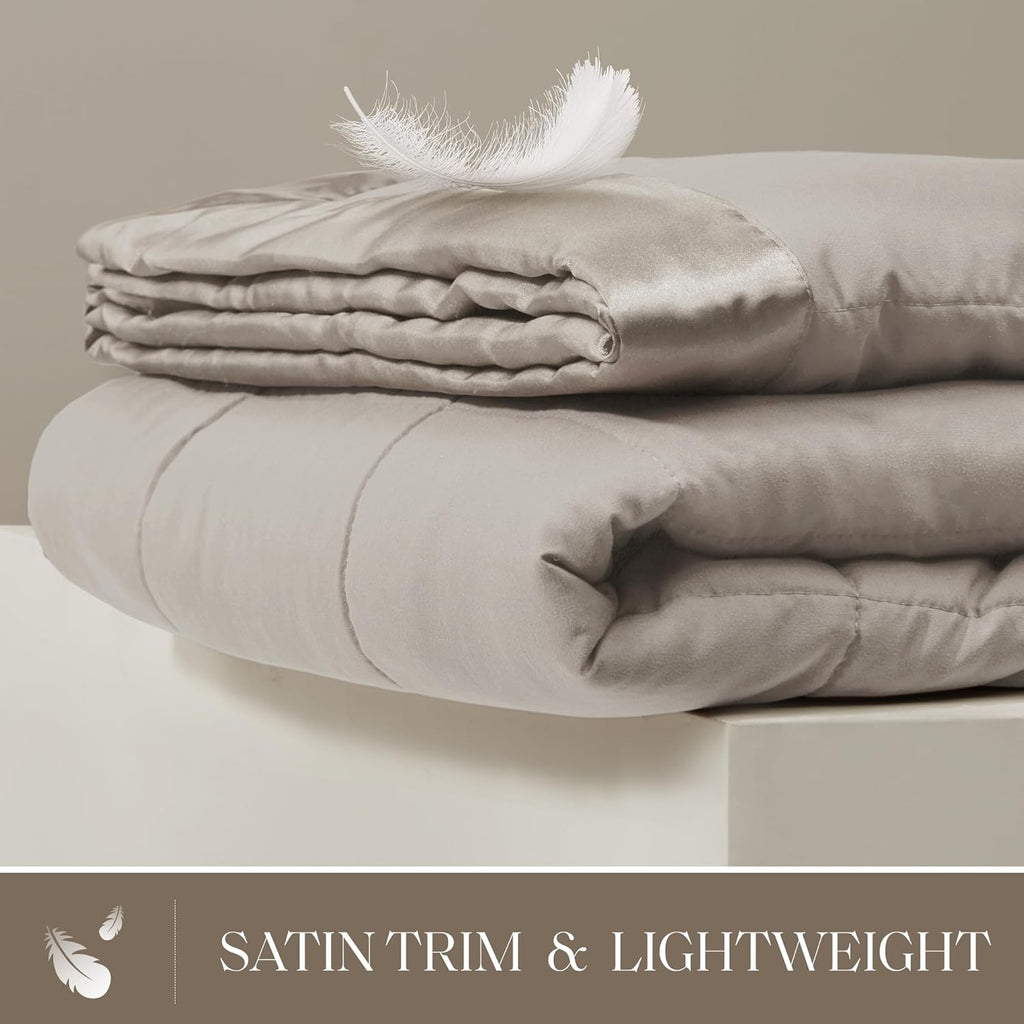 Windom Collection Lightweight Soft Blanket With Satin Trim
