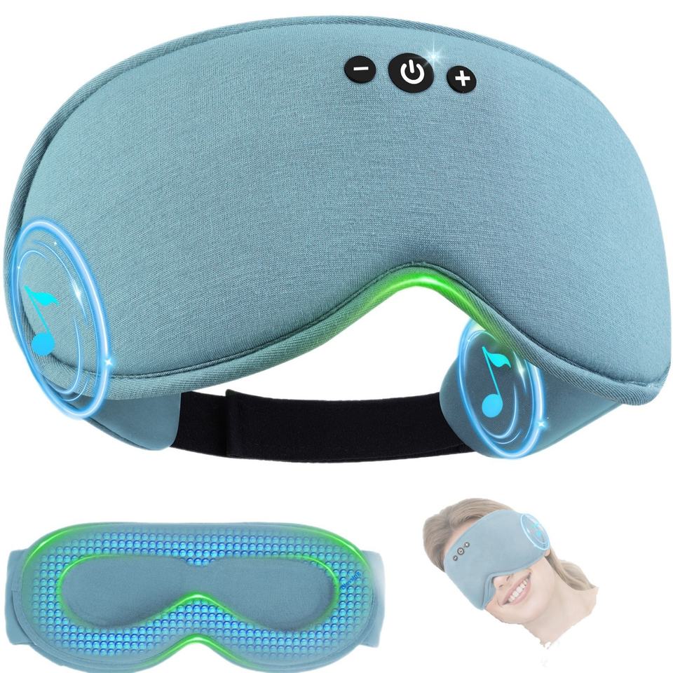 Serenity Sleep 3D Bluetooth Eye Mask With Light Blocking And Music Playback