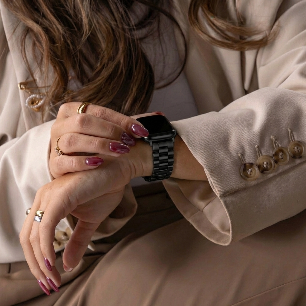 Apple Watch Presidential Black Steel Band For Apple Watch