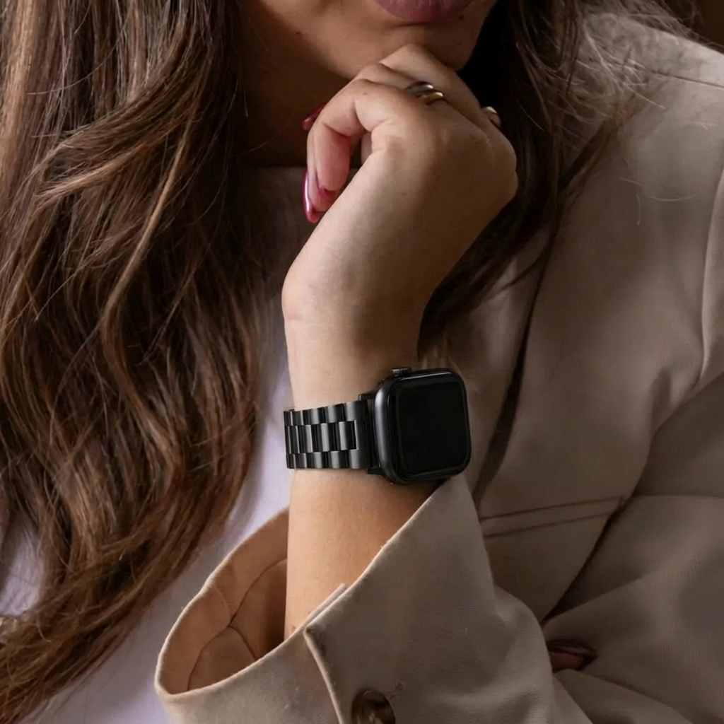 Apple Watch Presidential Black Steel Band For Apple Watch