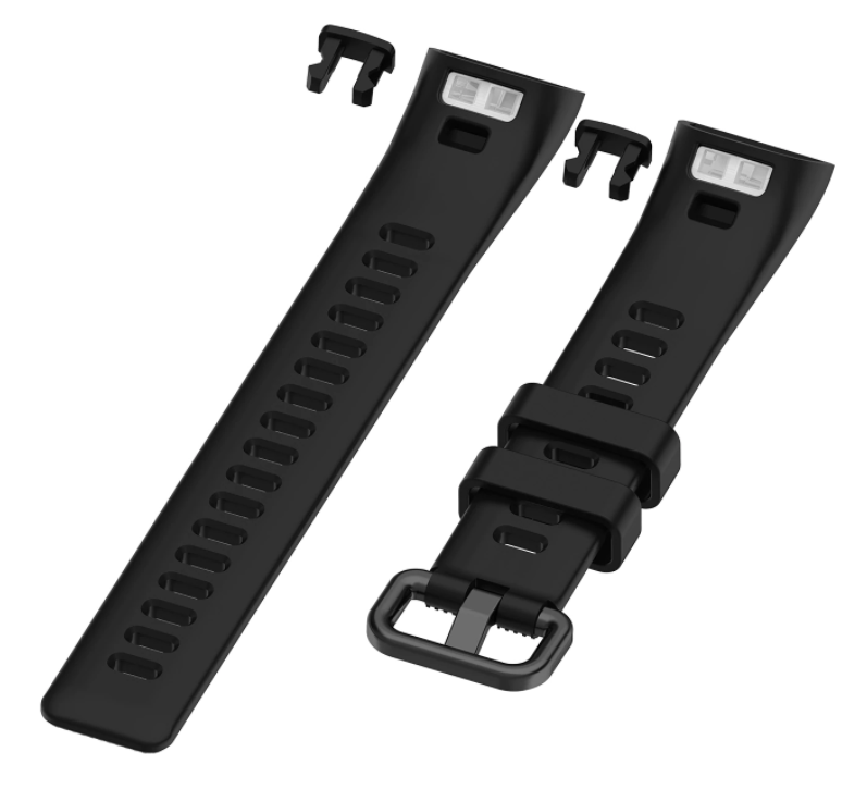 Silicone Strap In Black For Huawei Band 3/4 Pro Replacement Wristband