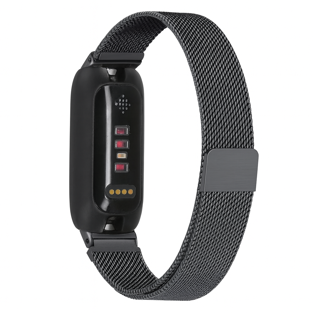 Milanese Strap In Black For Inspire 3 Fitbit Accessory