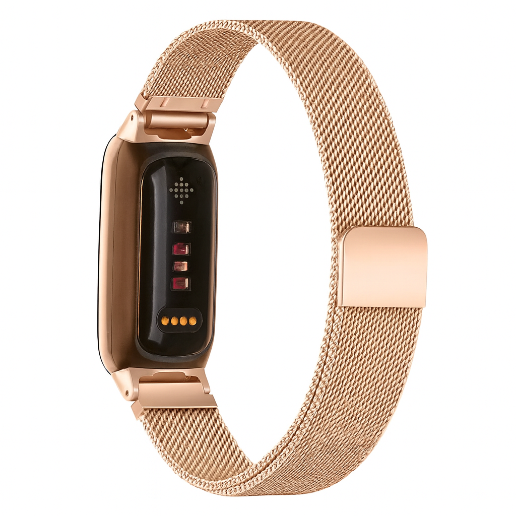 Milanese Strap For Fitbit Inspire 3 Rose Gold Edition