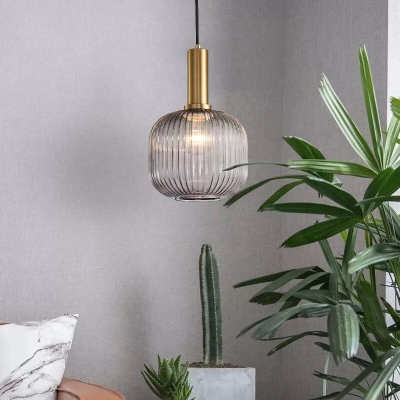 Marise Pendant Lights With Fluted Glass Nordic Decor