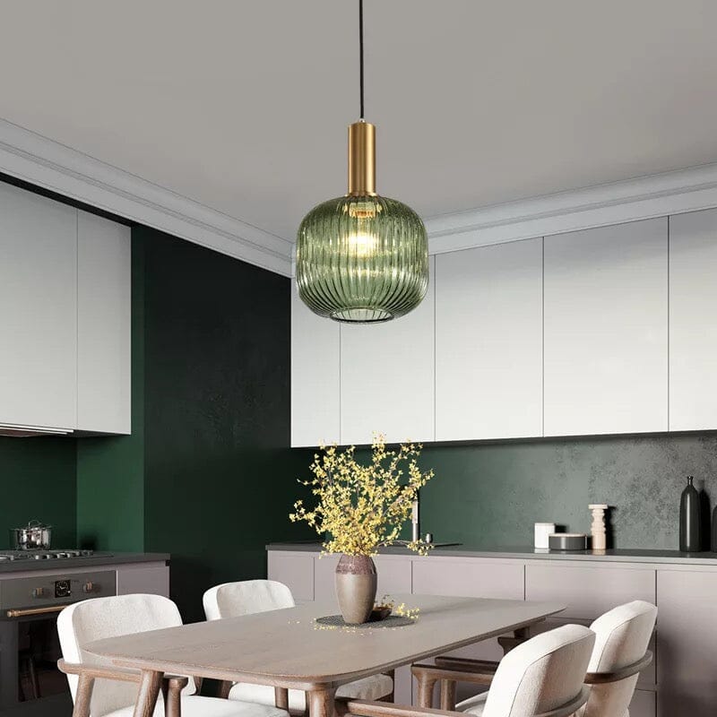 Marise Pendant Lights With Fluted Glass Nordic Decor