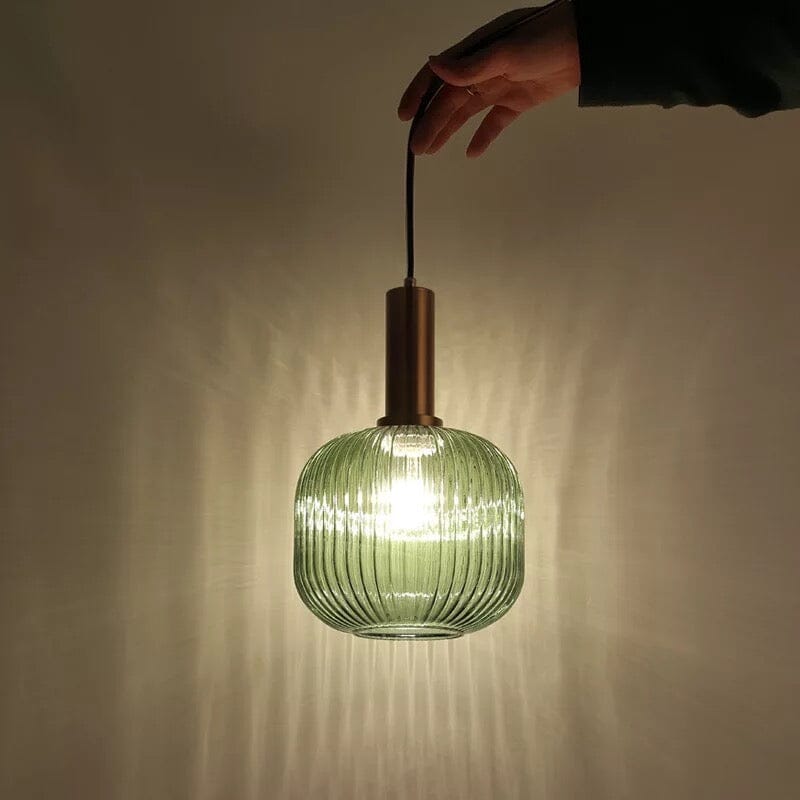 Marise Pendant Lights With Fluted Glass Nordic Decor