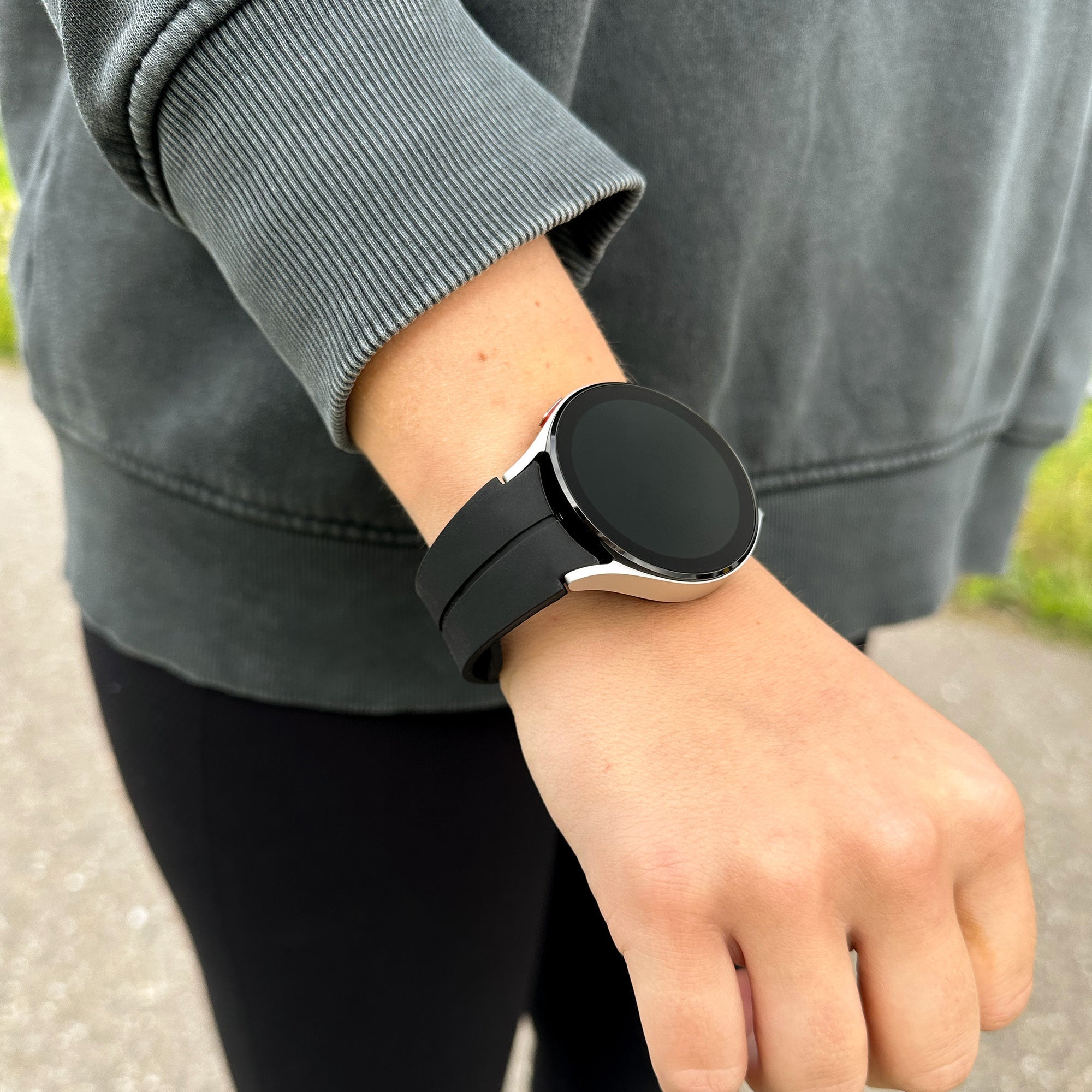 Samsung Galaxy Watch 6 Classic 47mm Black D Buckle Silicone Strap