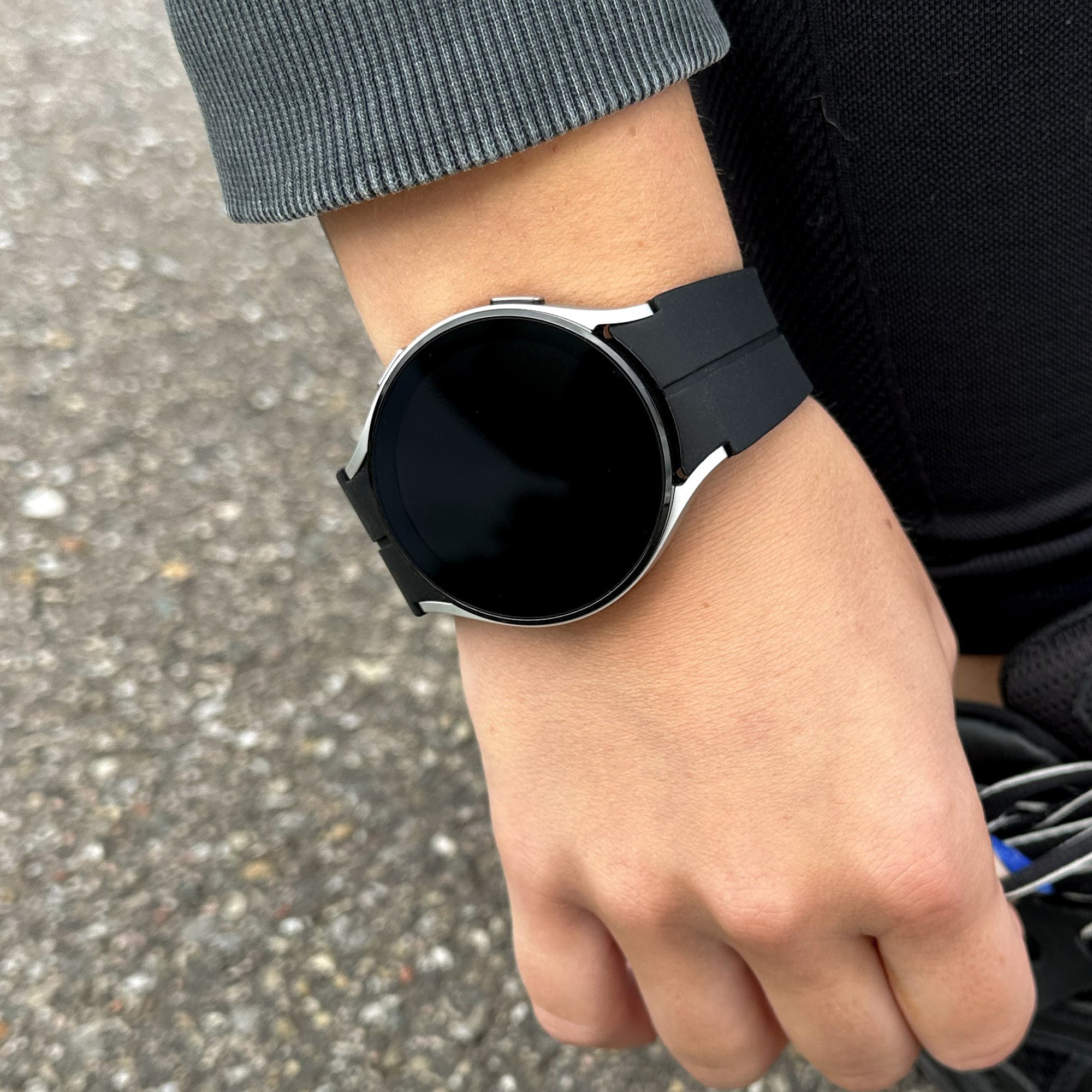 Samsung Galaxy Watch 6 Classic 47mm Black D Buckle Silicone Strap