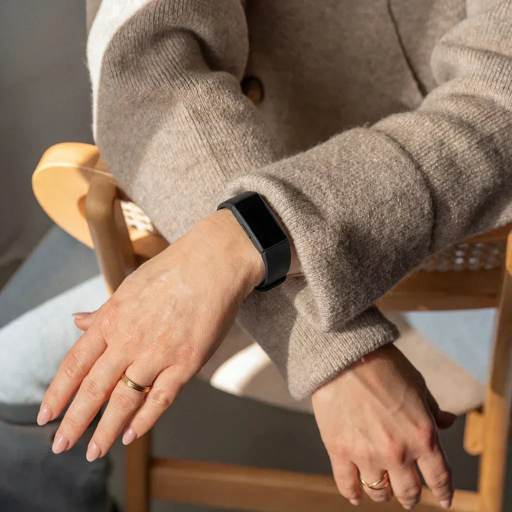 Black Nylon Wrist Strap For Fitbit Inspire HR And Inspire 2