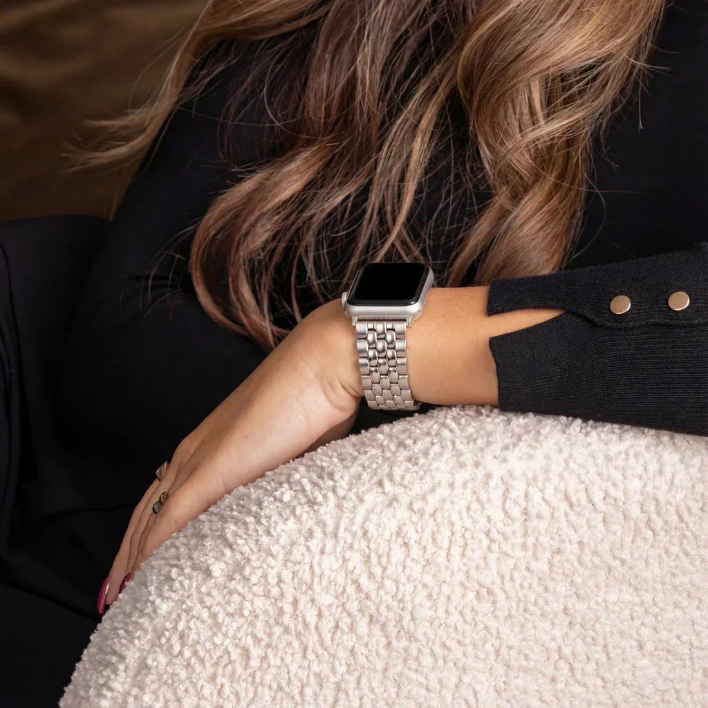 Apple Watch Dragon Steel Band With Starlight Finish