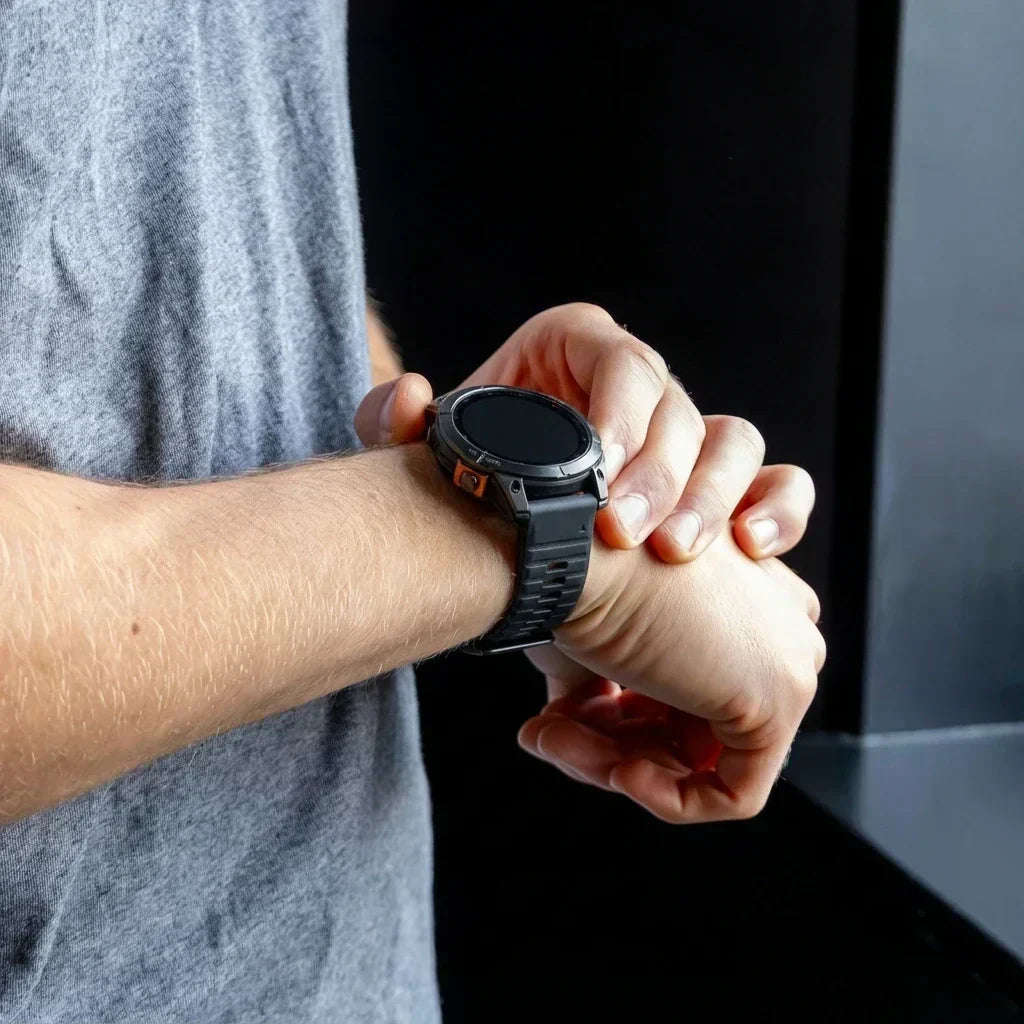Garmin Fenix 5/6 Sport Band With Buckle Black And Gray