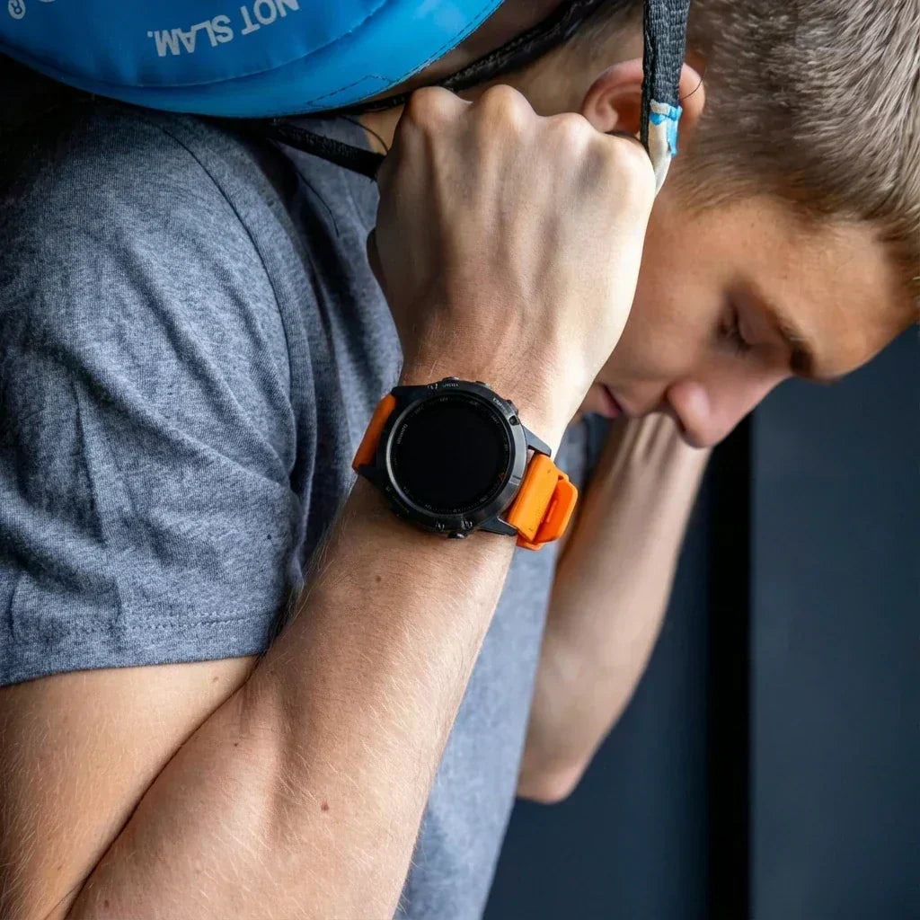 Garmin Fenix Orange Silicone Watch Band Replacement