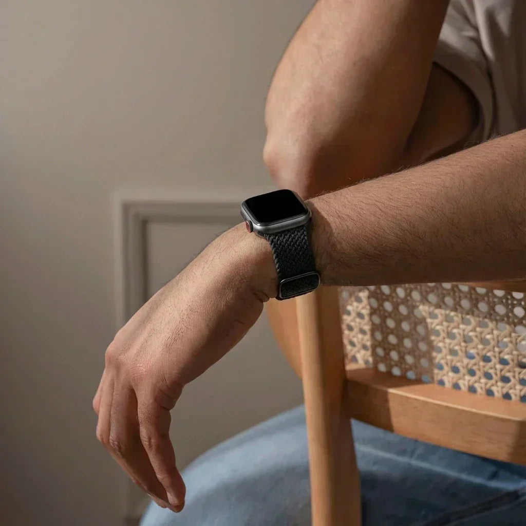 Apple Watch Black Nylon Braided Strap For Apple Watch Band