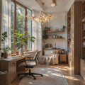 Aurelia Ginkgo Leaf Chandelier With Handcrafted Ceramic Petal Accents