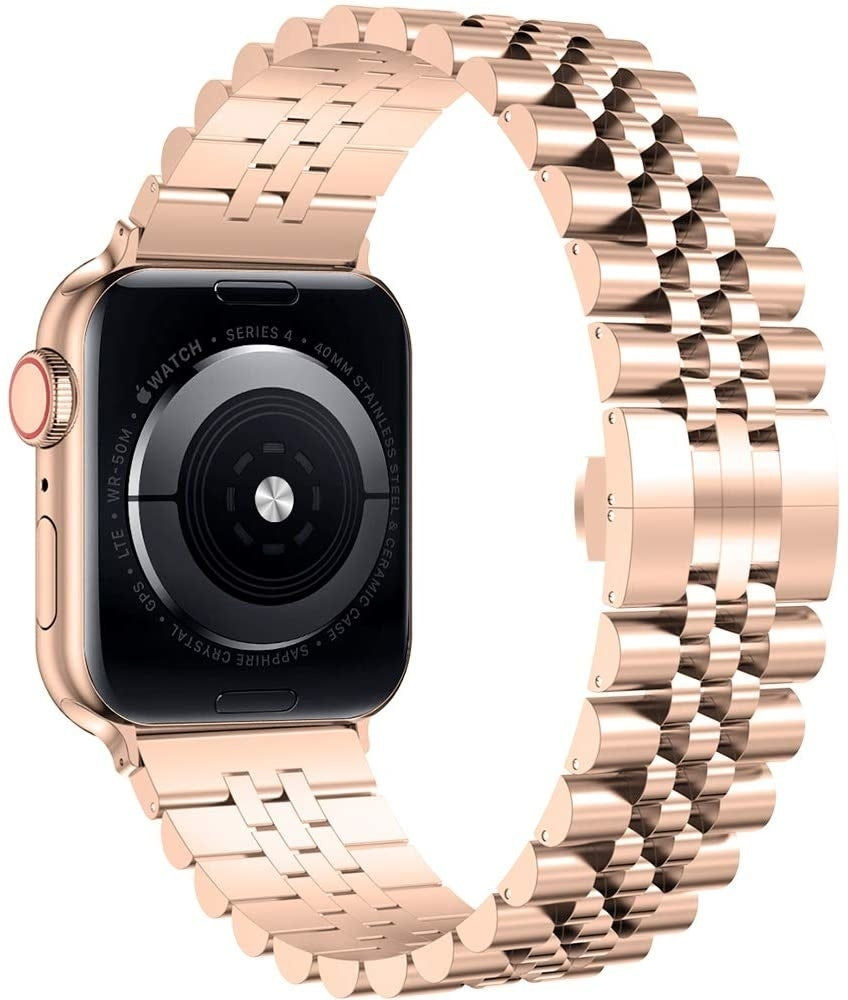 Apple Watch Rose Gold Jubilee Stainless Steel Bracelet