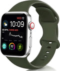 Apple Watch Silicone Band In Classic Army Green Edition