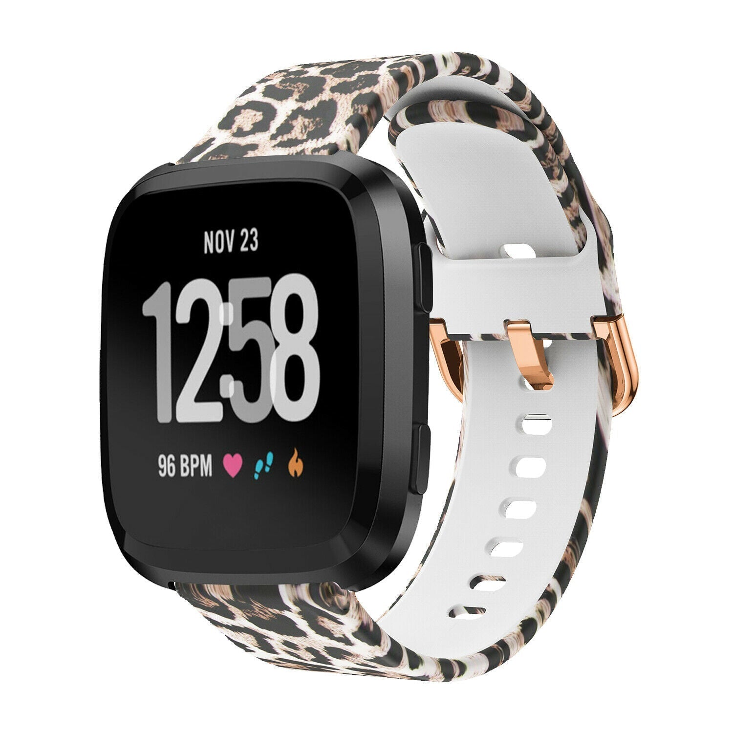 Lucky Leopard Silicone Band For Versa Series By Fitbit
