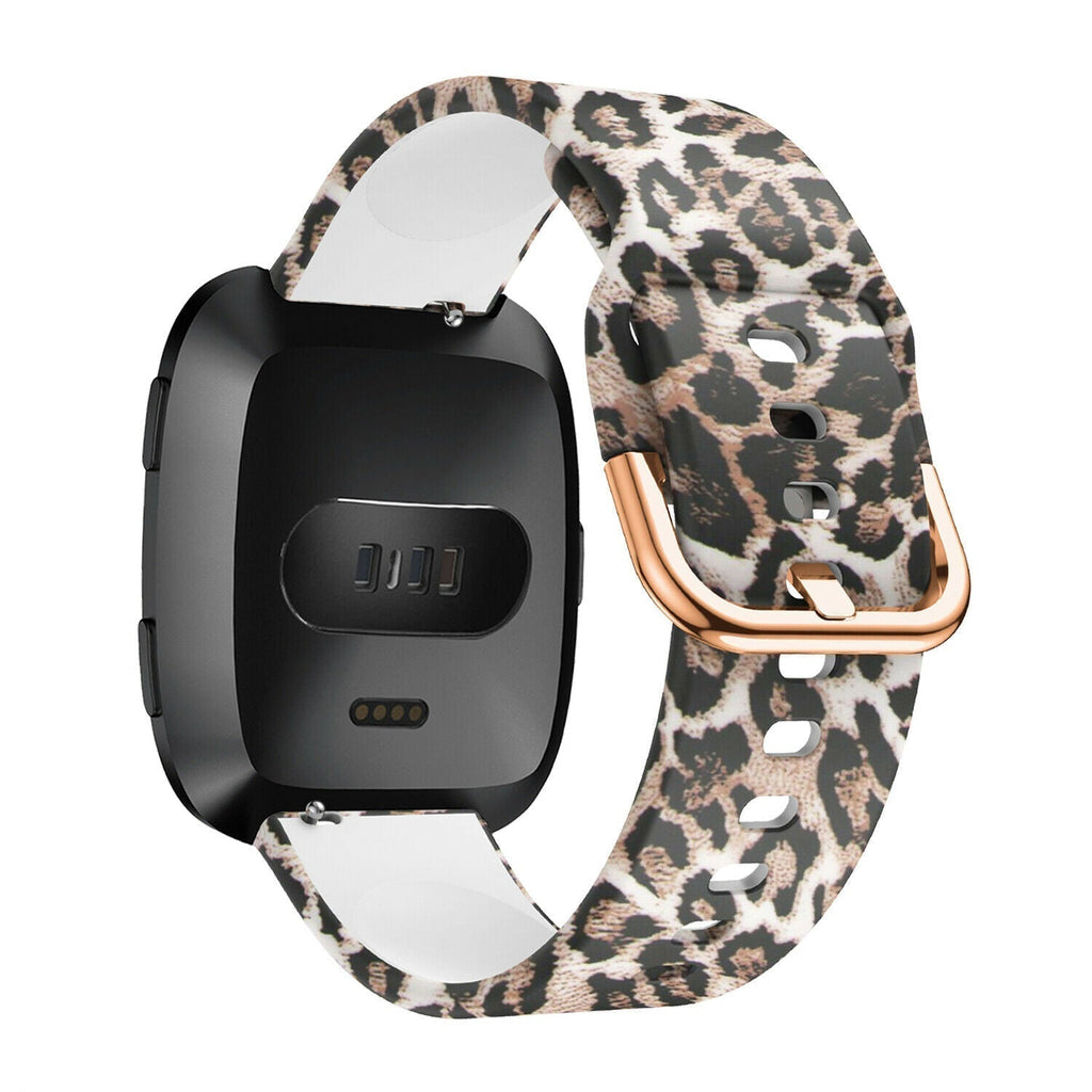 Lucky Leopard Silicone Band For Versa Series By Fitbit
