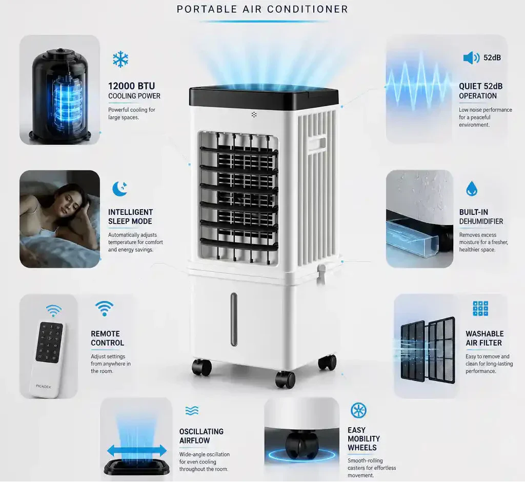 Criovex – 13000 BTU Portable Air Conditioner | ormexis