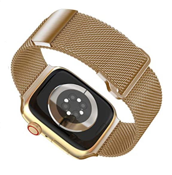 Apple Watch Rose Gold Milanese Strap With Buckle Premium