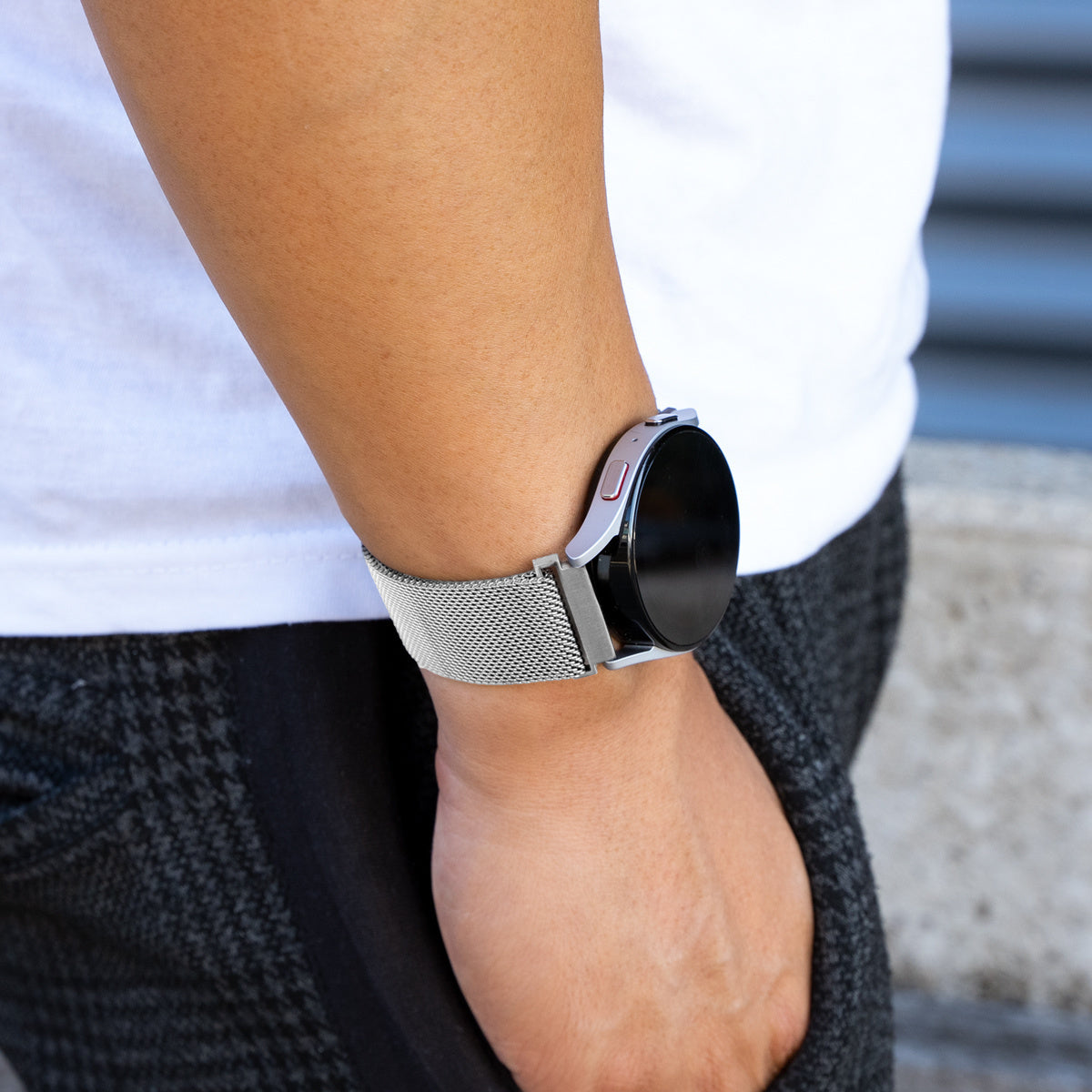 Samsung Galaxy Watch 4 40mm Silver Milanese Watch Strap