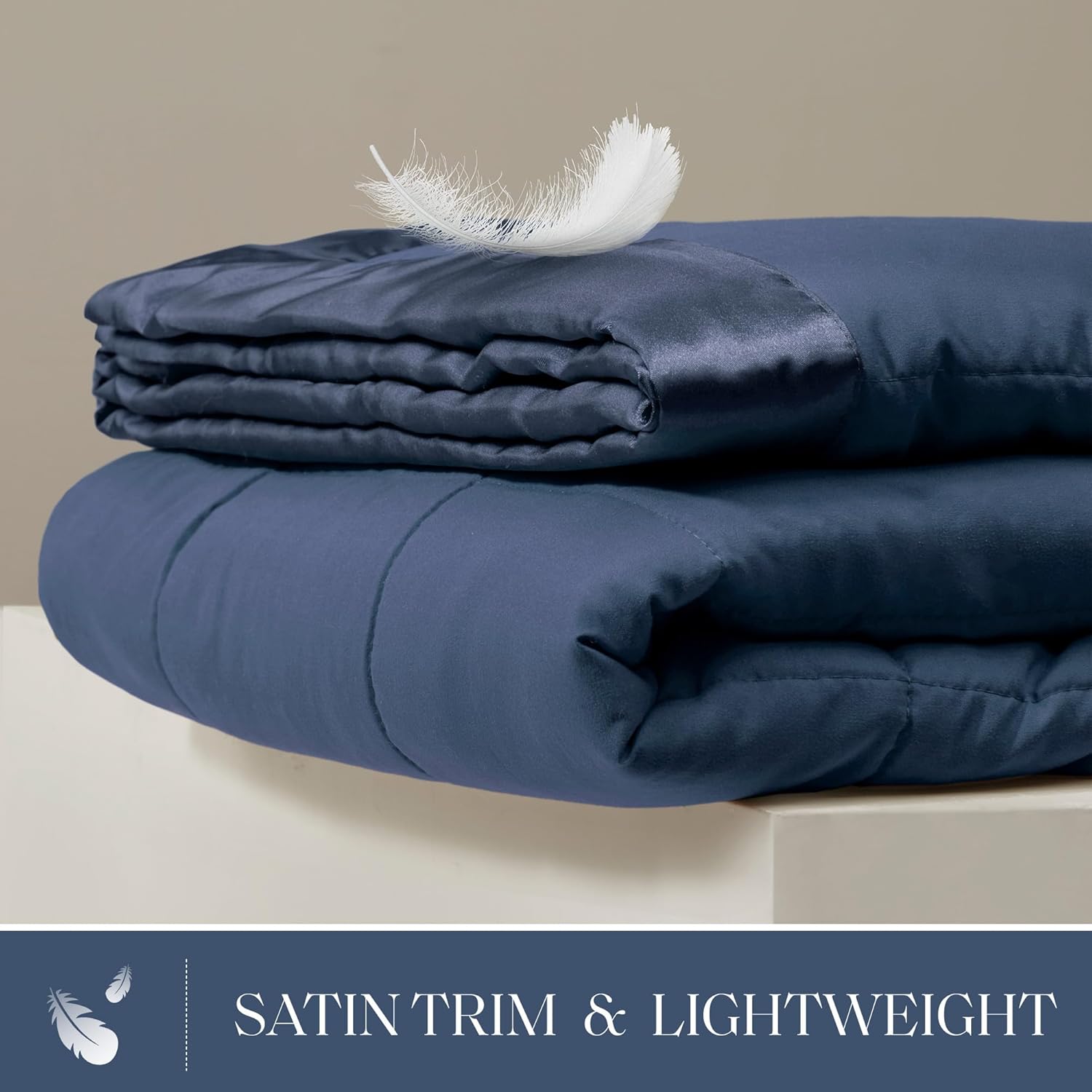 Windom Collection Lightweight Soft Blanket With Satin Trim