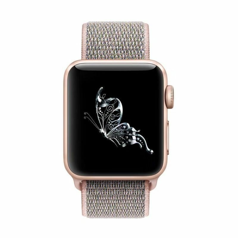 Apple Watch Nylon Band In Soft Pink For All Day Comfort