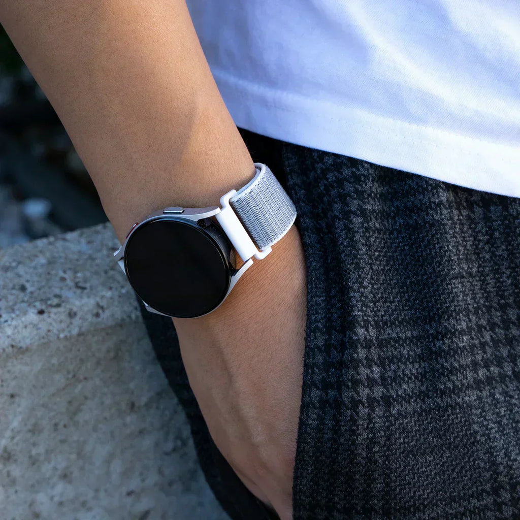 Gray Nylon Strap For Garmin Vivoactive 4S Smartwatch