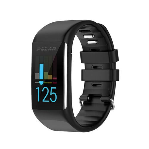 Replacement Silicone Strap for Polar A360 and A370 Watches Black