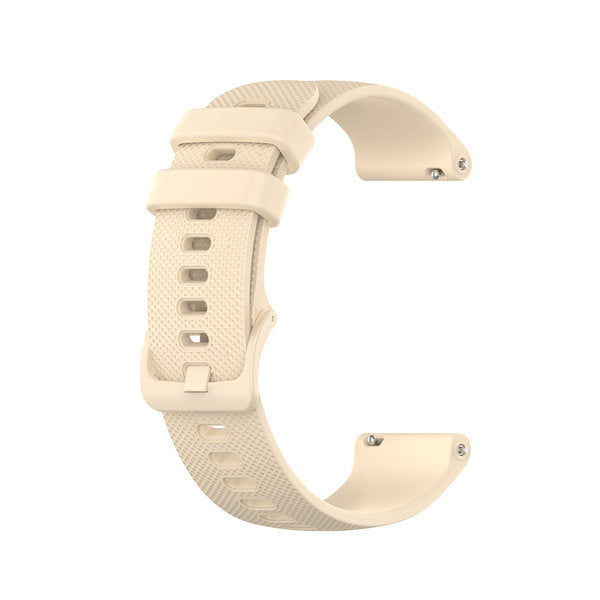 Premium Beige Silicone Strap For Polar Ignite 2 Watch