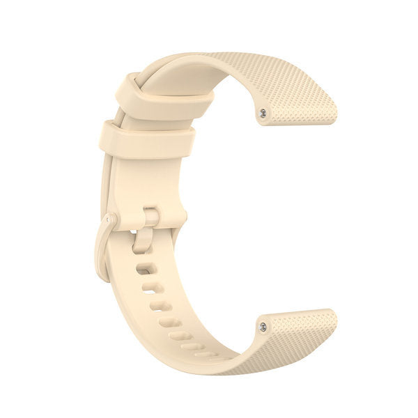 Premium Beige Silicone Strap For Polar Ignite 2 Watch