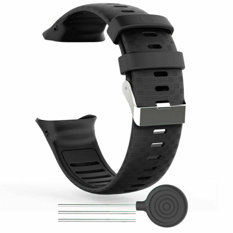 Replacement Black Silicone Band For Polar Vantage V
